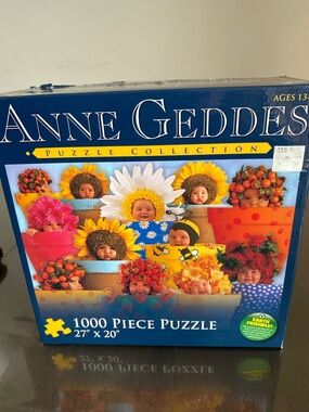 Anne Geddes Puzzle Baby Flower Pots jigsaw